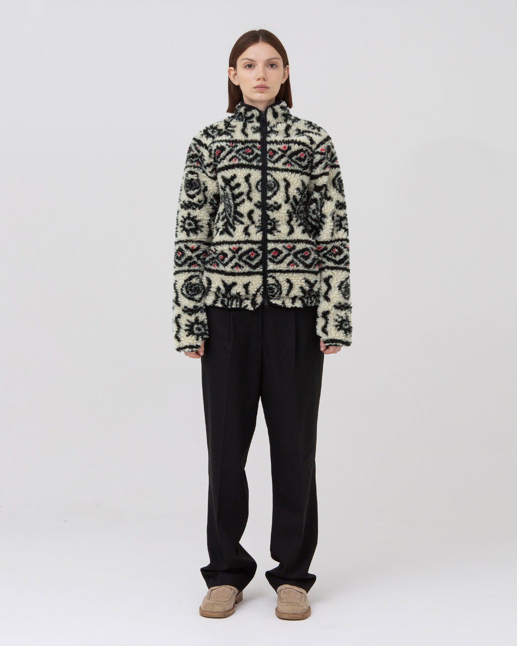 Brownyard - Native Fleece Jacket (Beige) product image 1 | TRAB K-Fashion Australia