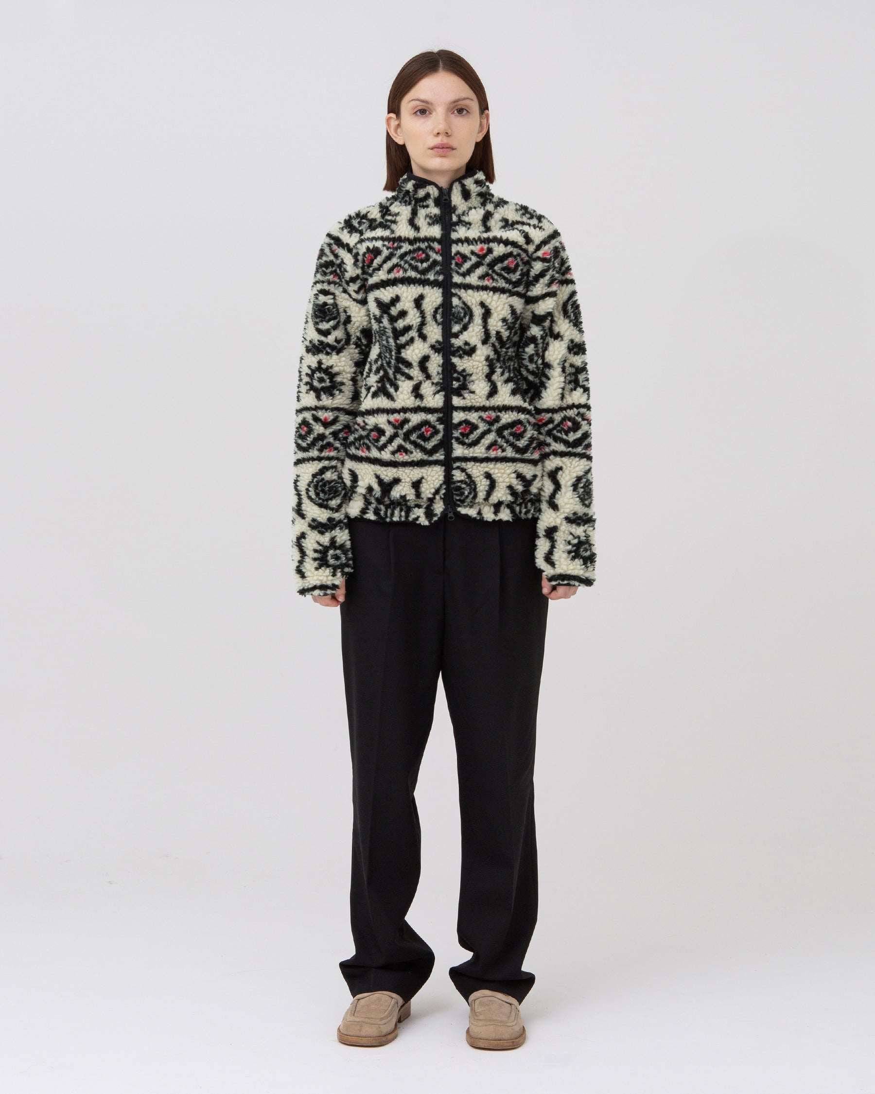 Brownyard - Native Fleece Jacket (Beige) product image 1 | TRAB K-Fashion Australia