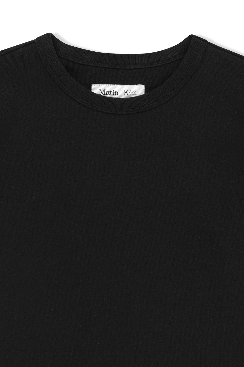 Matin Kim - Label Detail Slim Fit Top (Black) product image 3 | TRAB K-Fashion Australia