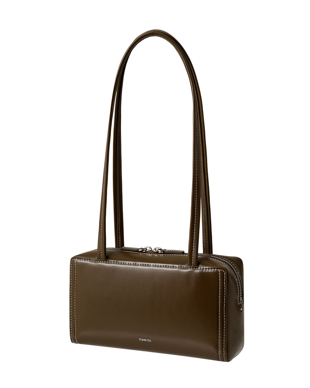 Stand Oil - Post bag (Stitch Mocha) product image 2 | TRAB K-Fashion Australia