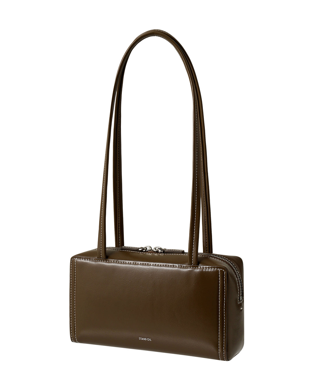 Stand Oil - Post bag (Stitch Mocha) product image 2 | TRAB K-Fashion Australia