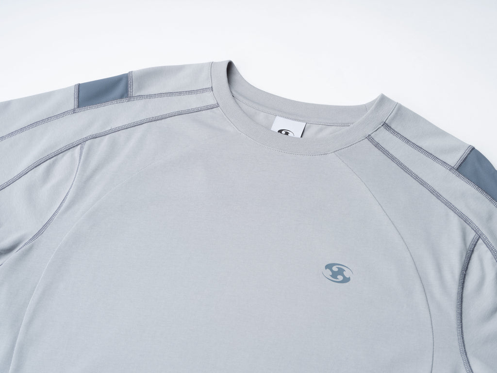 San San Gear - Mesh Paneled T-Shirt (Sky Blue) product image 6 | TRAB K-Fashion Australia