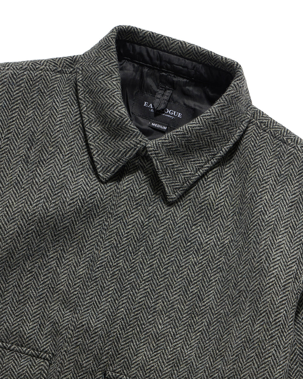 Eastlogue - A-2 Flight Jumper (Black Wool Herringbone) product image 7 | TRAB K-Fashion Australia