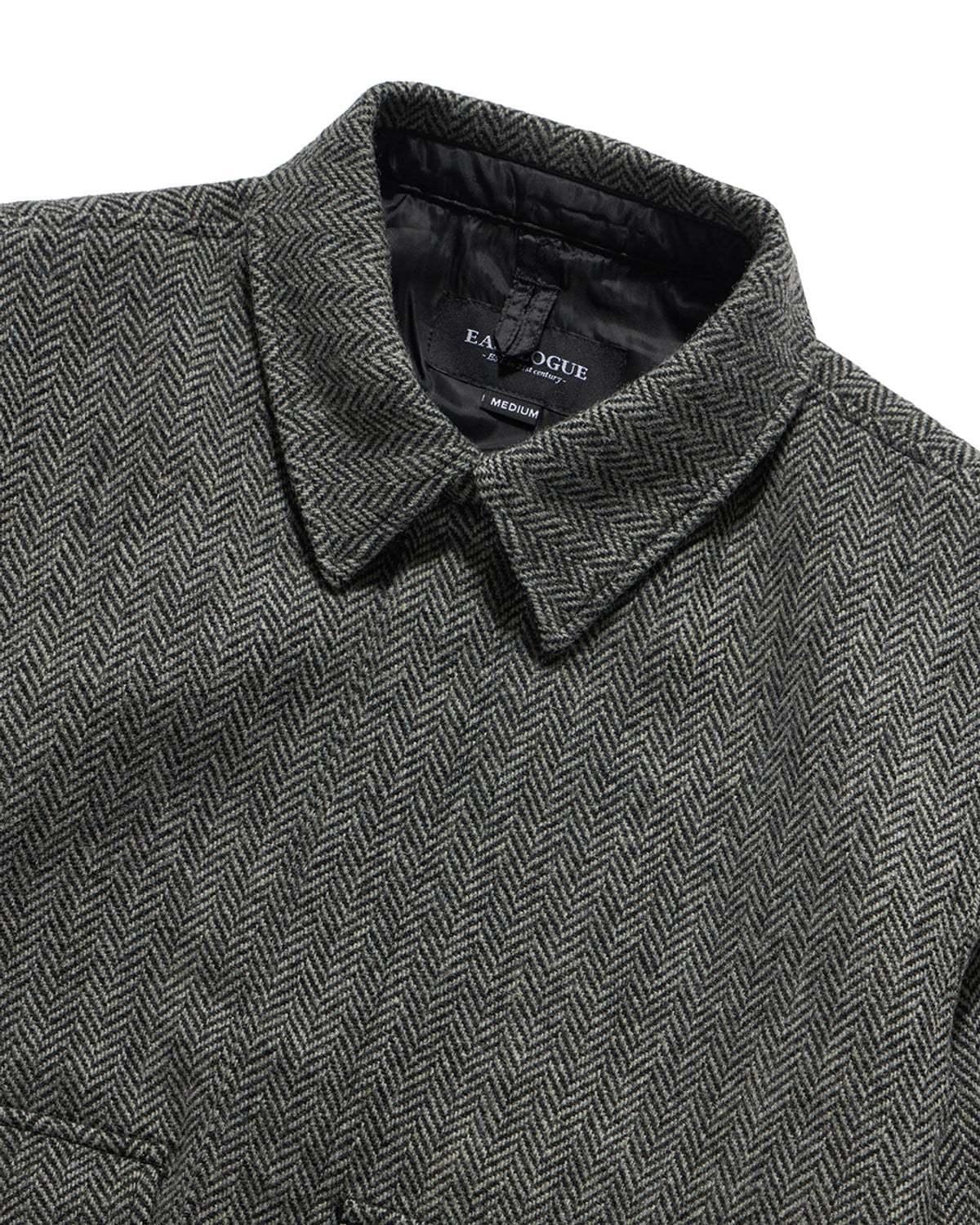 Eastlogue - A-2 Flight Jumper (Black Wool Herringbone) product image 7 | TRAB K-Fashion Australia