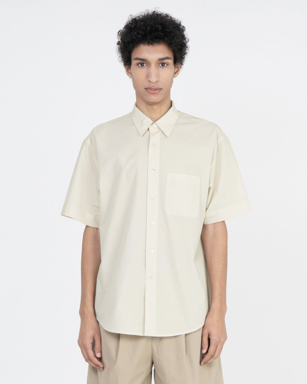 Brownyard - Half Shirt (Light Beige) product image 1 | TRAB K-Fashion Australia