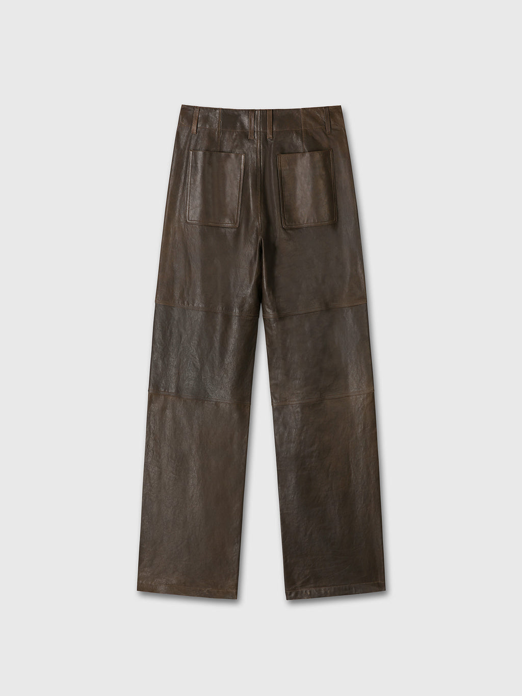 Tonywack - Vegetable Tanned Leather Rounded Leg Pants (Brown) product image 9 | TRAB K-Fashion Australia