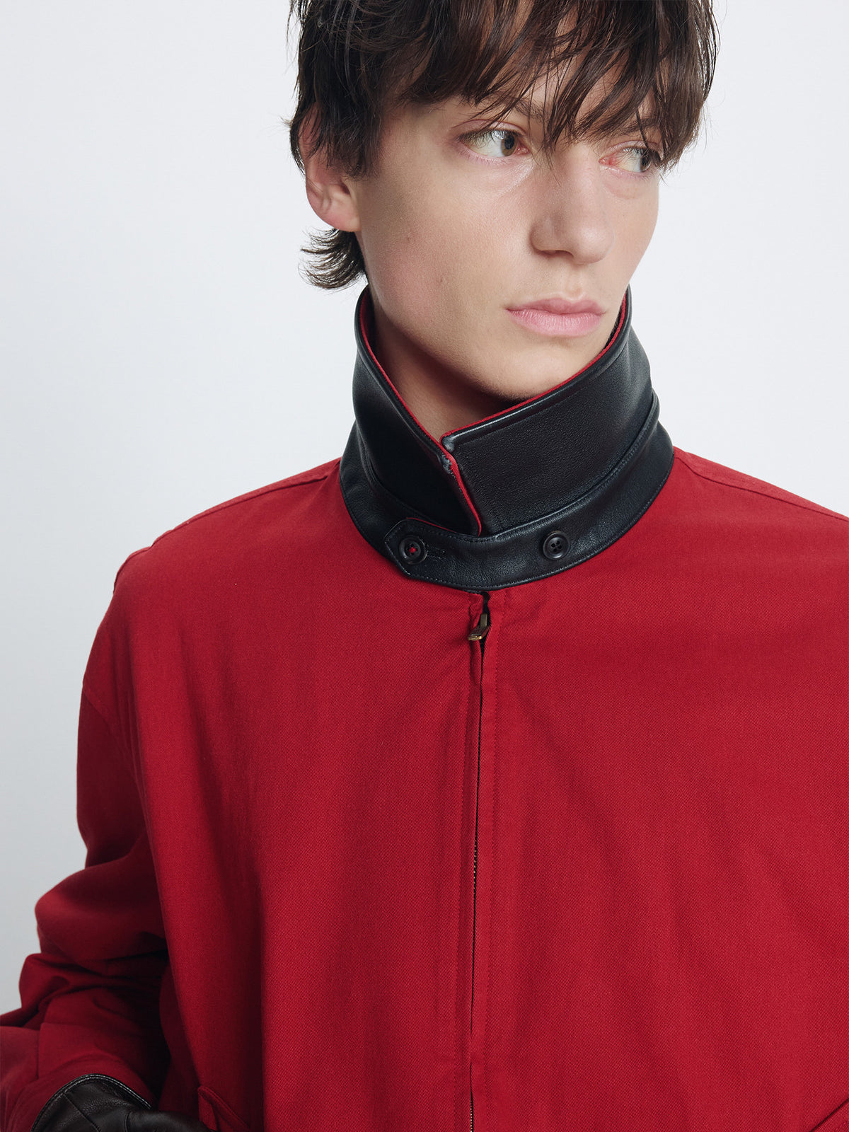 Tonywack - Garment Washed Cotton Blouson (Red) product image 5 | TRAB K-Fashion Australia