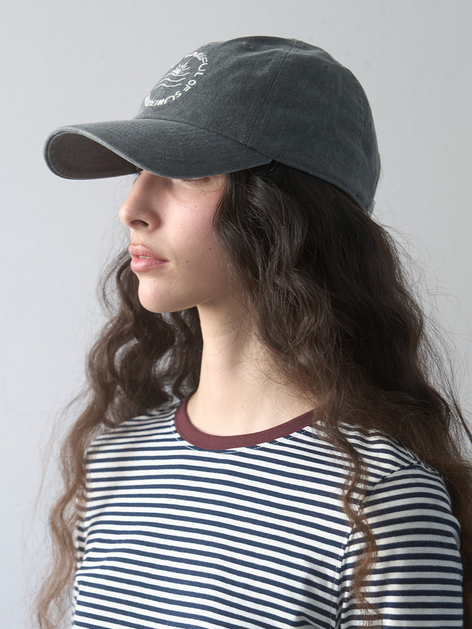 Kijun - Sunburn Cap ESSENTIAL (Charcoal) product image 1 | TRAB K-Fashion Australia