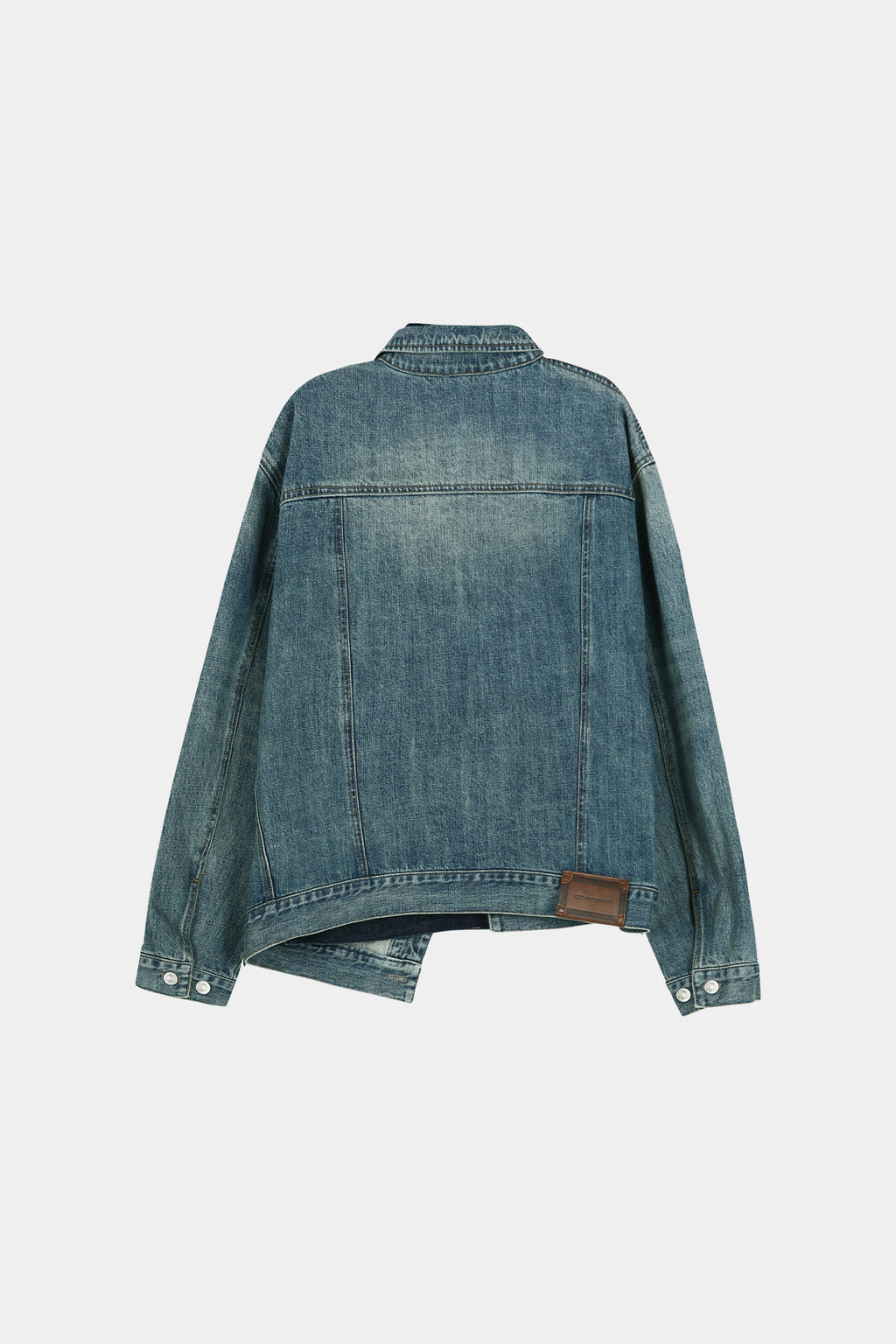 Andersson Bell - Unisex Asymmetric Layered Denim Jacket (Blue) product image 12 | TRAB K-Fashion Australia