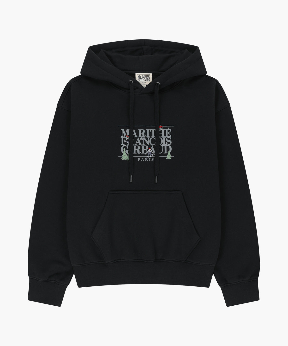 Marithe & Francois Girbaud - Alpes Classic Logo Oversized Hoodie (brushed) (Black) product image 5 | TRAB K-Fashion Australia