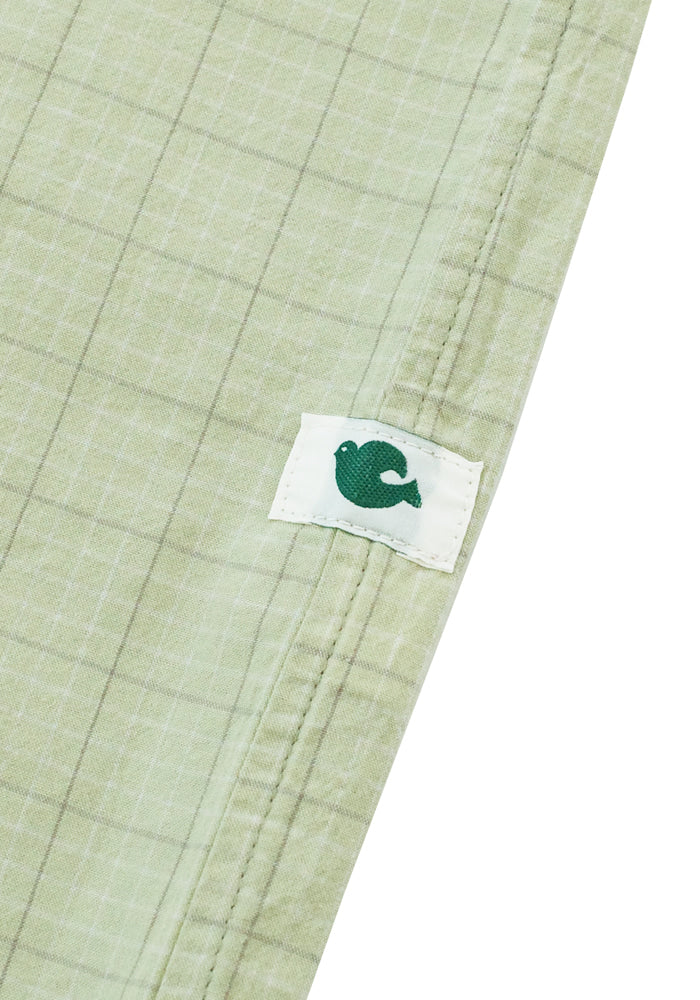 Collect Pieces - Peace Bird Shirts (Checked Green) product image 3 | TRAB K-Fashion Australia