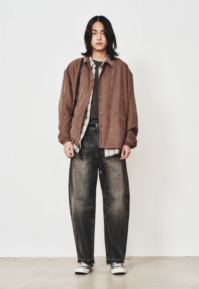 Art if acts - Vintage Cupra Coach Jacket (Dark Wine) product image 1 | TRAB K-Fashion Australia