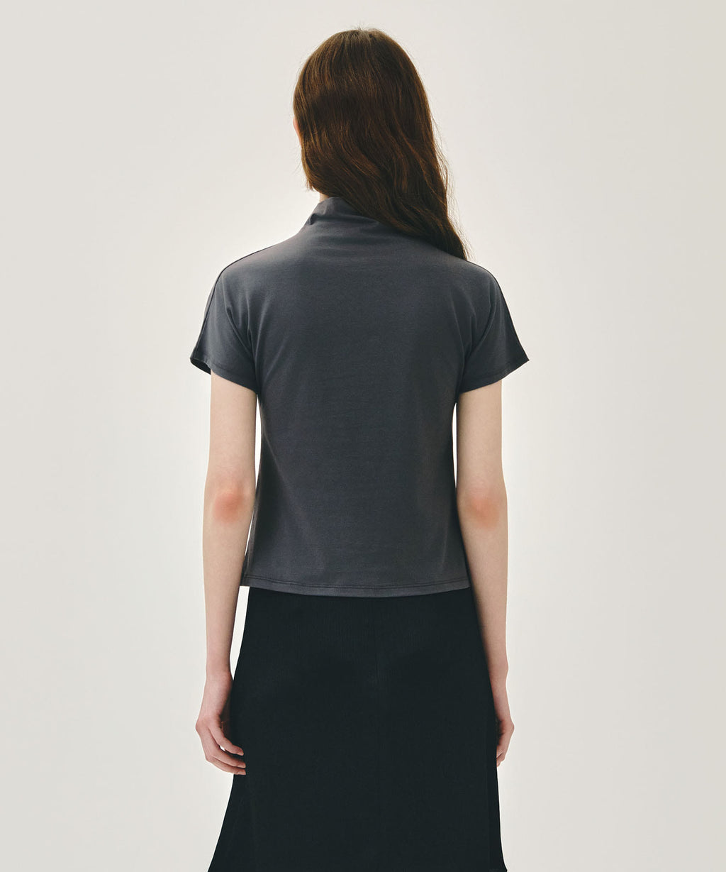 Marithe & Francois Girbaud - Half Neck Tee (Charcoal) product image 3 | TRAB K-Fashion Australia