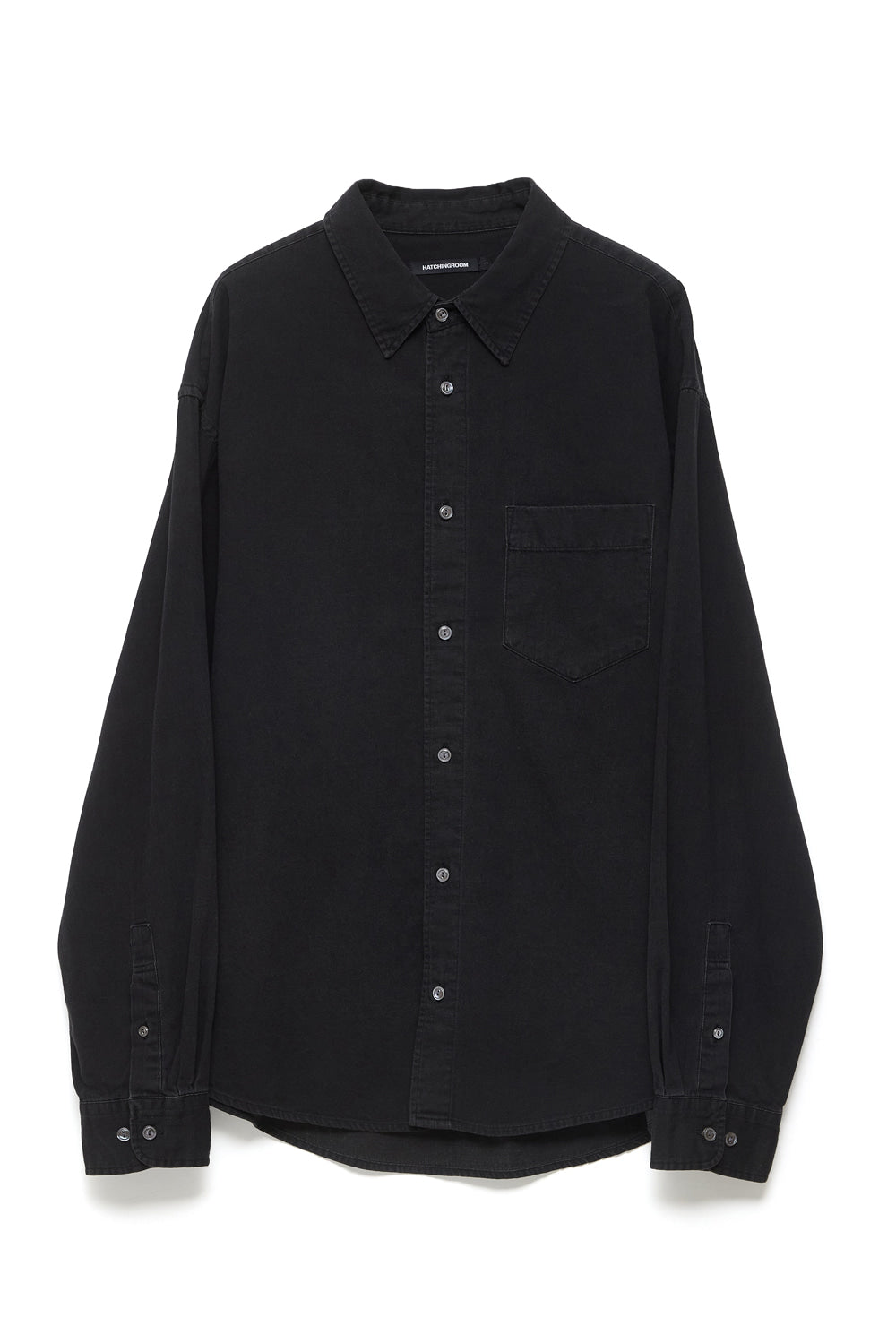 Hatchingroom - Over Denim Shirt (Jet Black) product image 1 | TRAB K-Fashion Australia