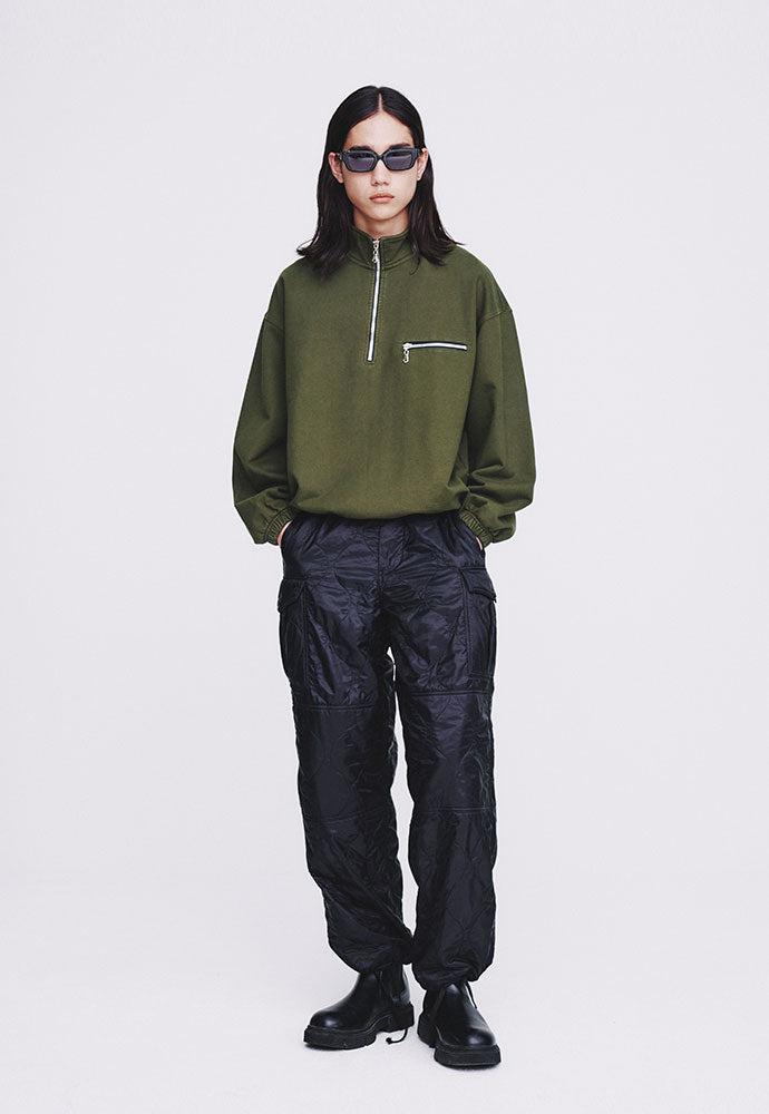 Tonywack - Extra Heavy Sweat Half Zip-Up (Fern Green) product image 1 | TRAB K-Fashion Australia