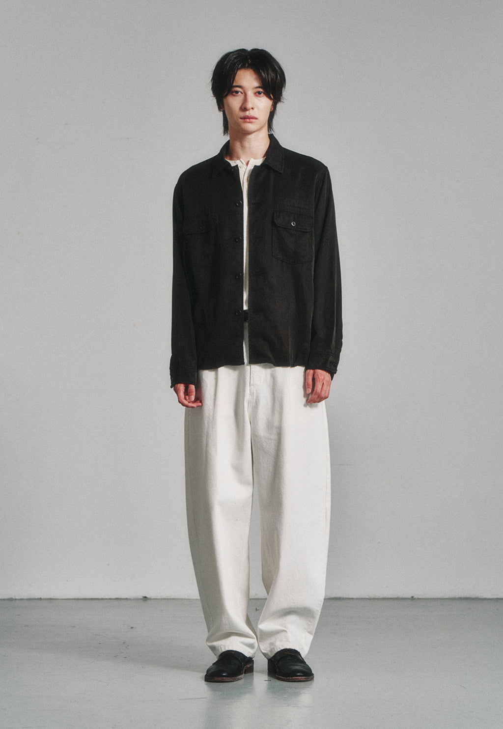 Art if acts - Tencel US Army Shirt (Faded Black) product image 2 | TRAB K-Fashion Australia