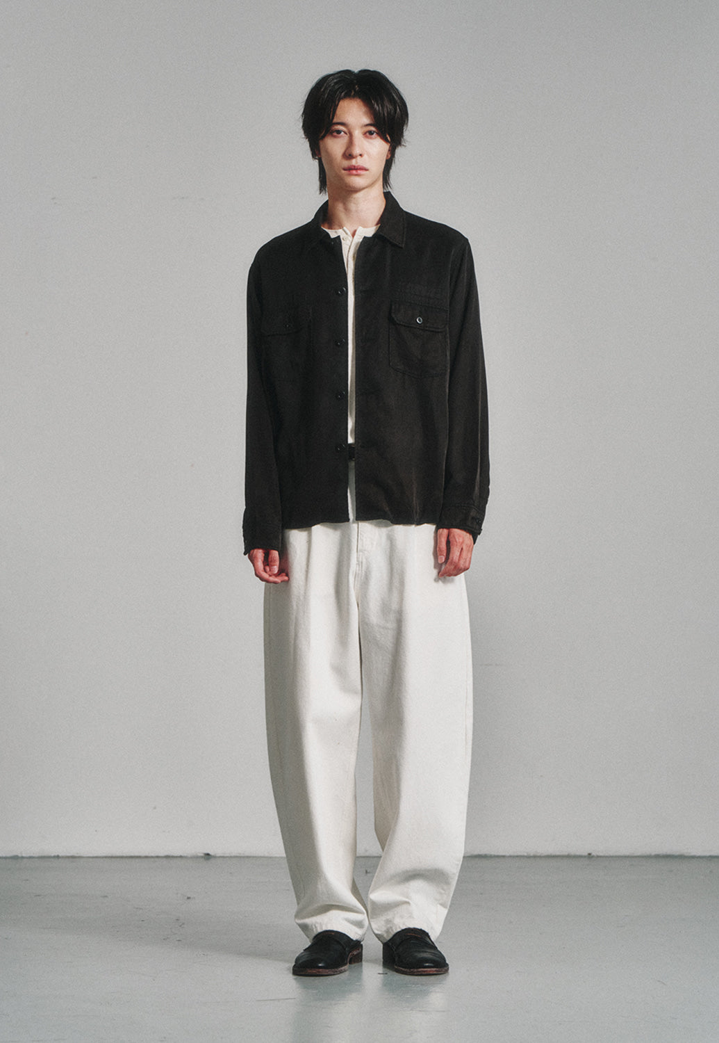 Art if acts - Tencel US Army Shirt (Faded Black) product image 2 | TRAB K-Fashion Australia