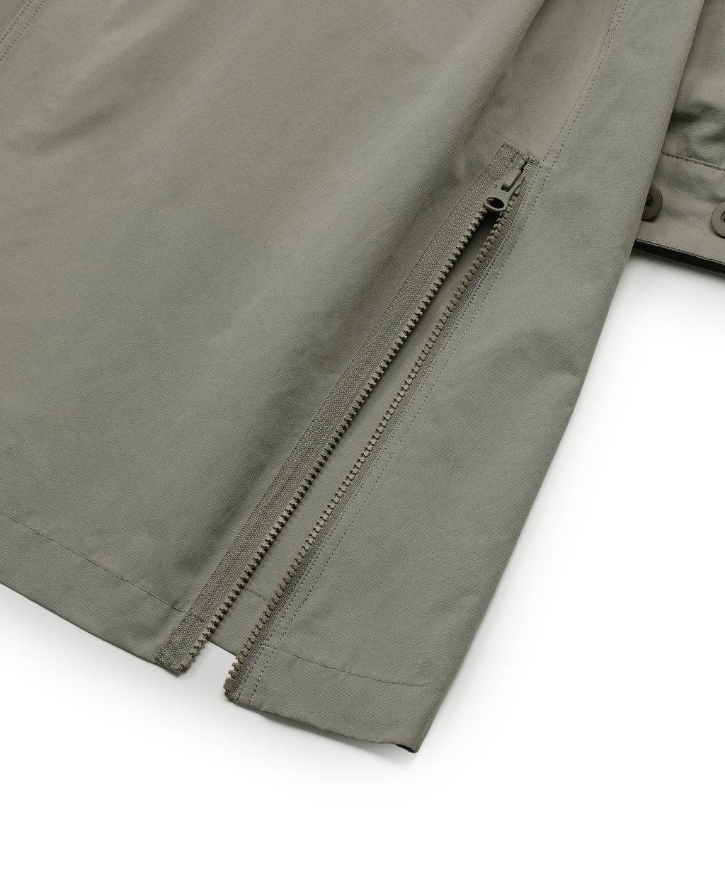 Zipper Field Parka (Grey Beige)