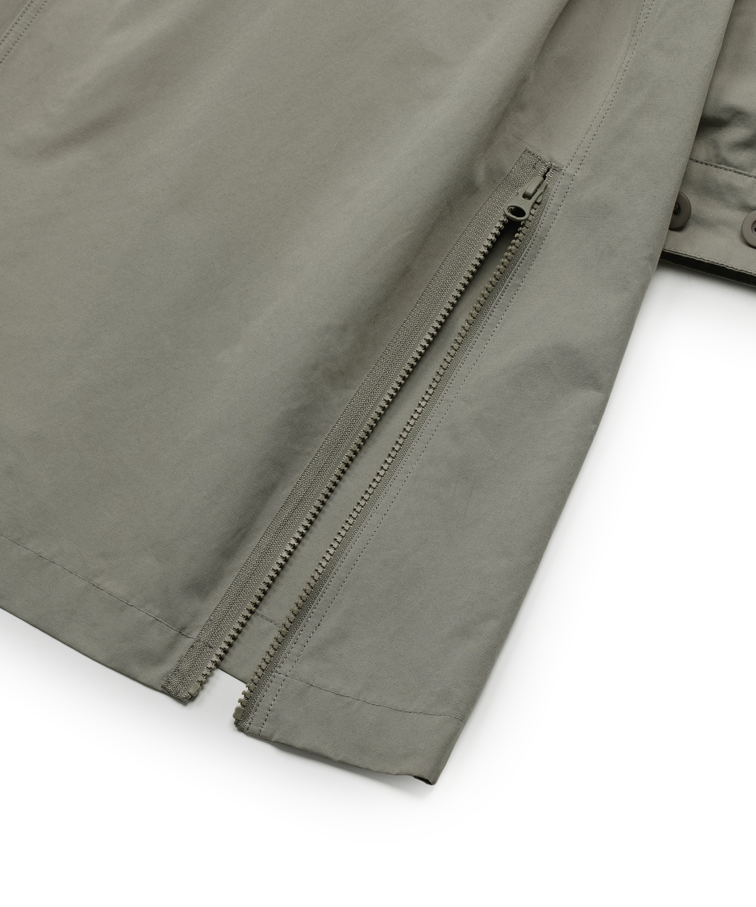 Zipper Field Parka (Grey Beige)