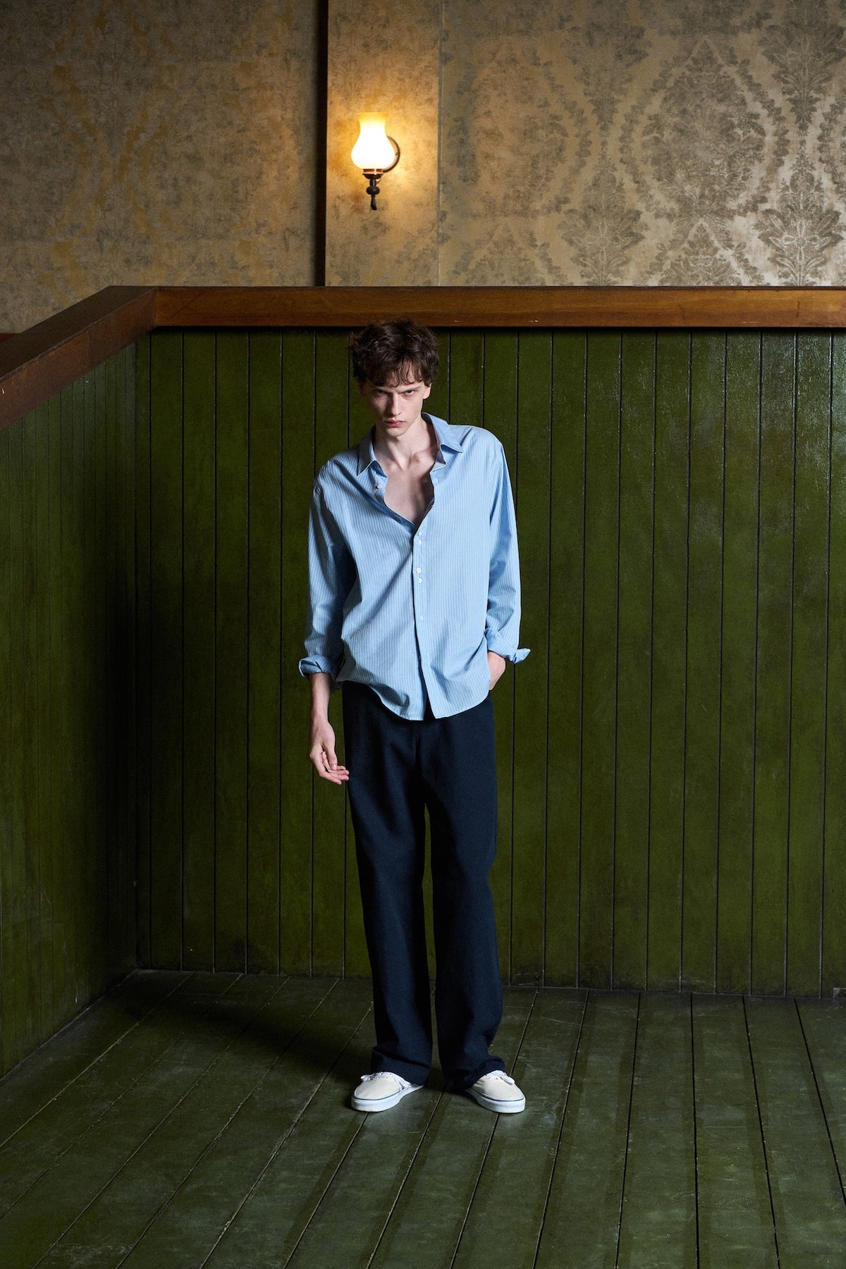 STU - Extra Button Shirt (Sky Blue) product image 10 | TRAB K-Fashion Australia