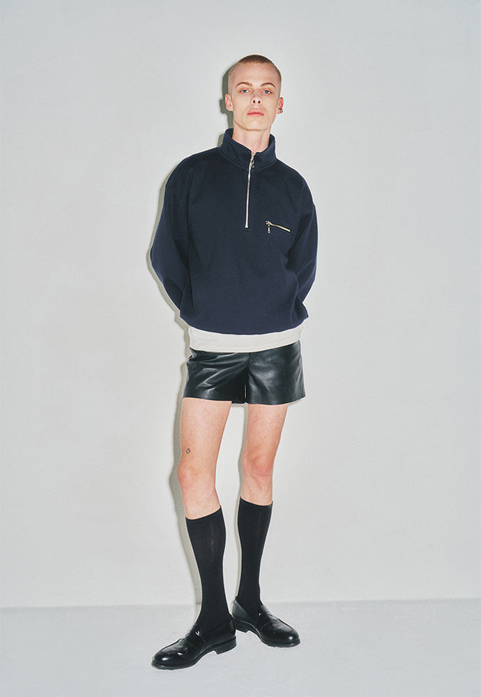Tonywack - Extra Heavy Sweat Half Zip-Up (Navy) product image 3 | TRAB K-Fashion Australia