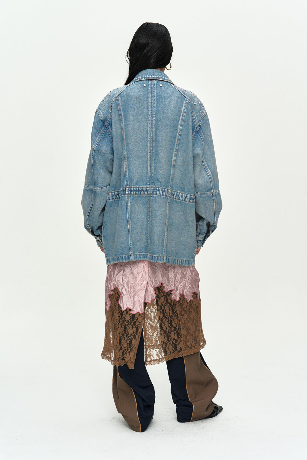 Andersson Bell - Jeweled Denim Work Jacket (Blue) product image 12 | TRAB K-Fashion Australia