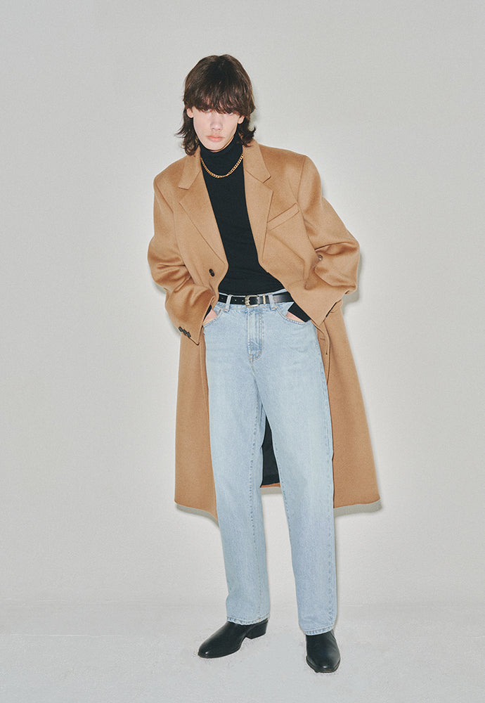 Tonywack - Cashmere Single-Breasted Tailored Coat (Camel) product image 5 | TRAB K-Fashion Australia