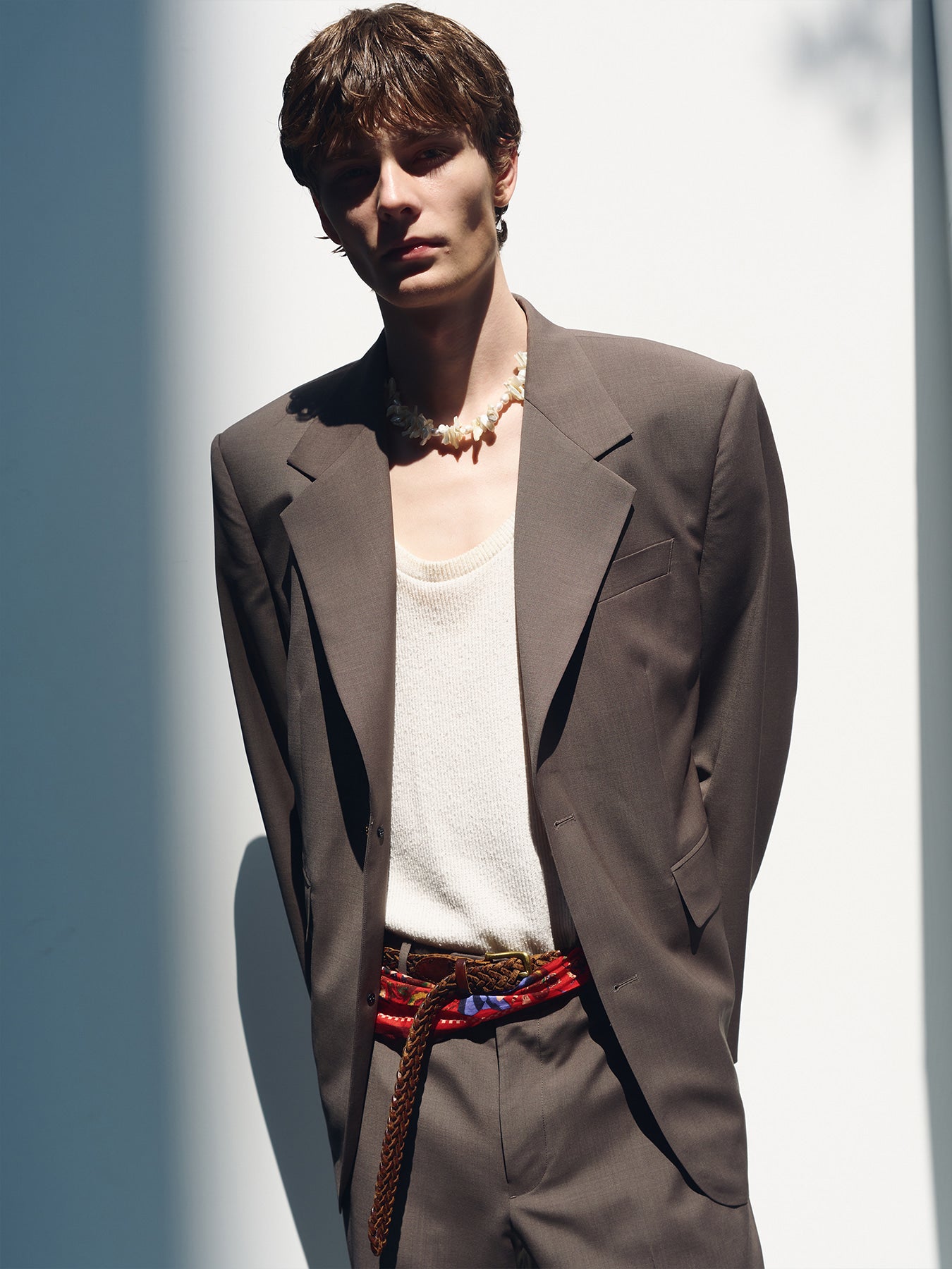 Tonywack - Tropical Wool Relaxed Blazer (Taupe) product image 7 | TRAB K-Fashion Australia