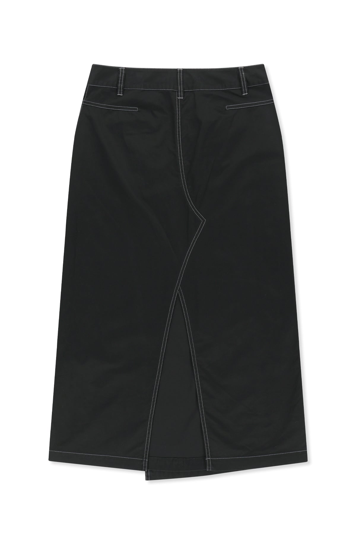 Matin Kim - Big Pocket Long Wrap Skirt (Black) product image 2 | TRAB K-Fashion Australia