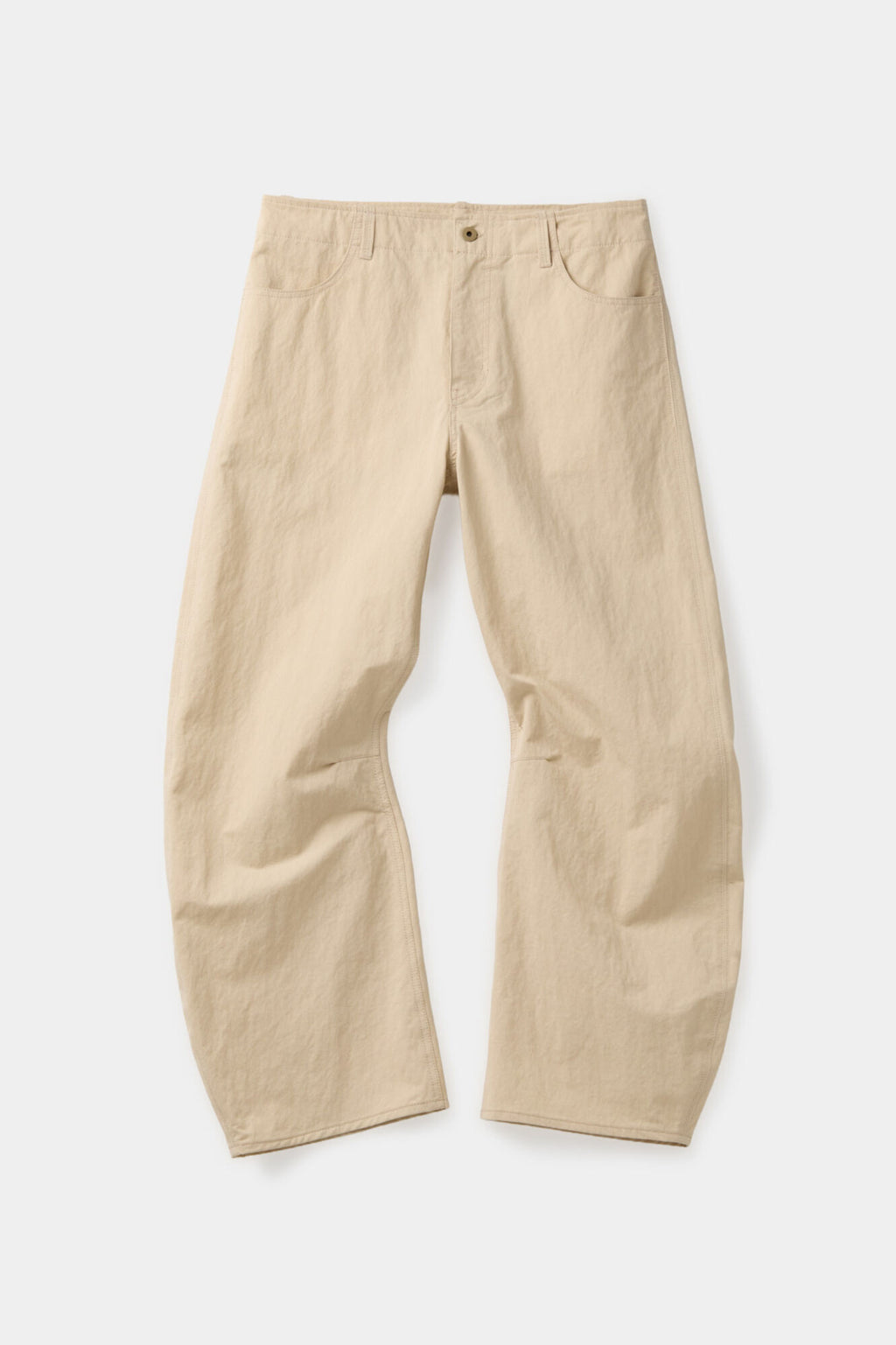 Coor - Deep Curved Cotton Blend Pants (Beige) product image 1 | TRAB K-Fashion Australia