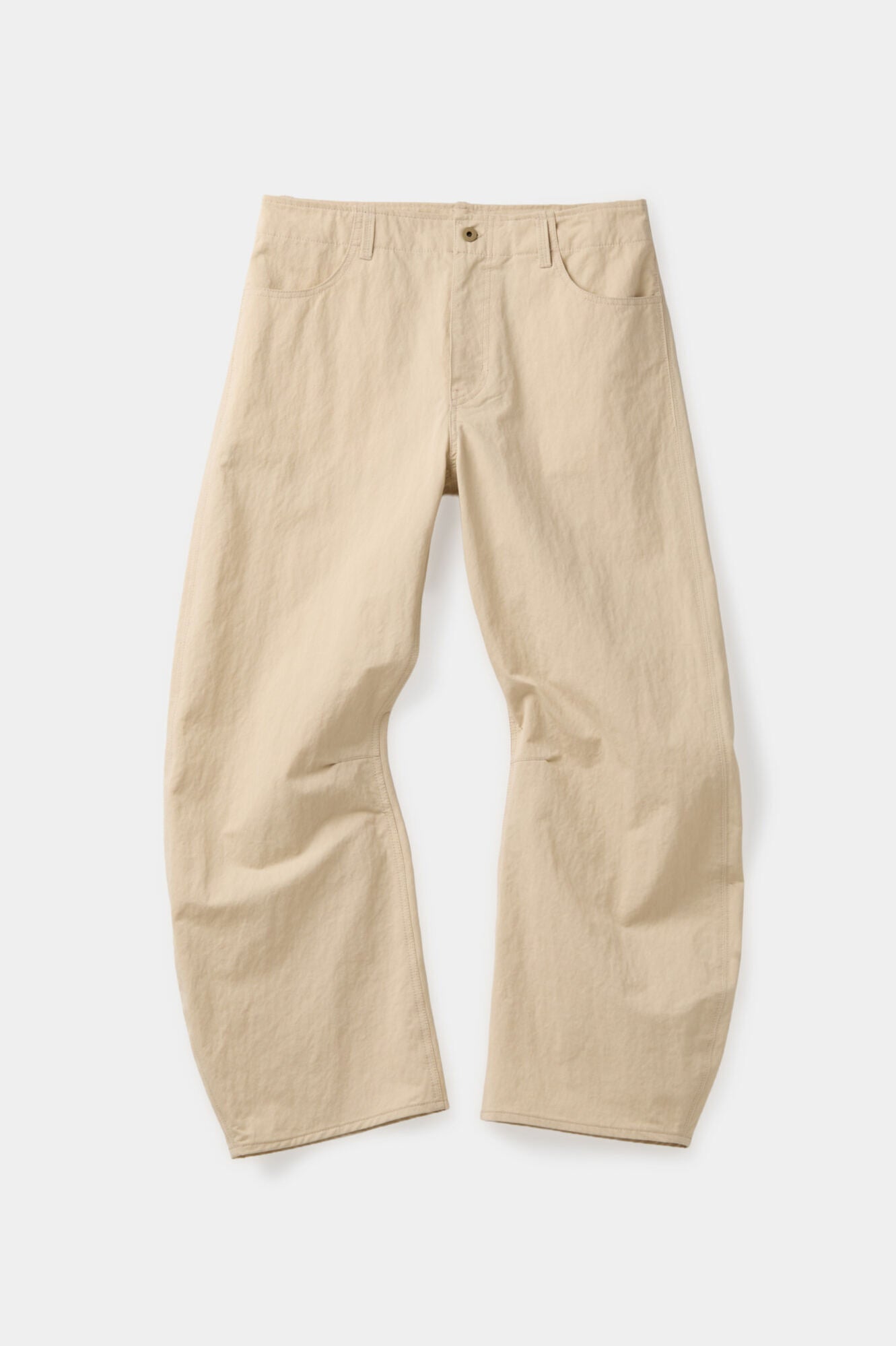 Coor - Deep Curved Cotton Blend Pants (Beige) product image 1 | TRAB K-Fashion Australia