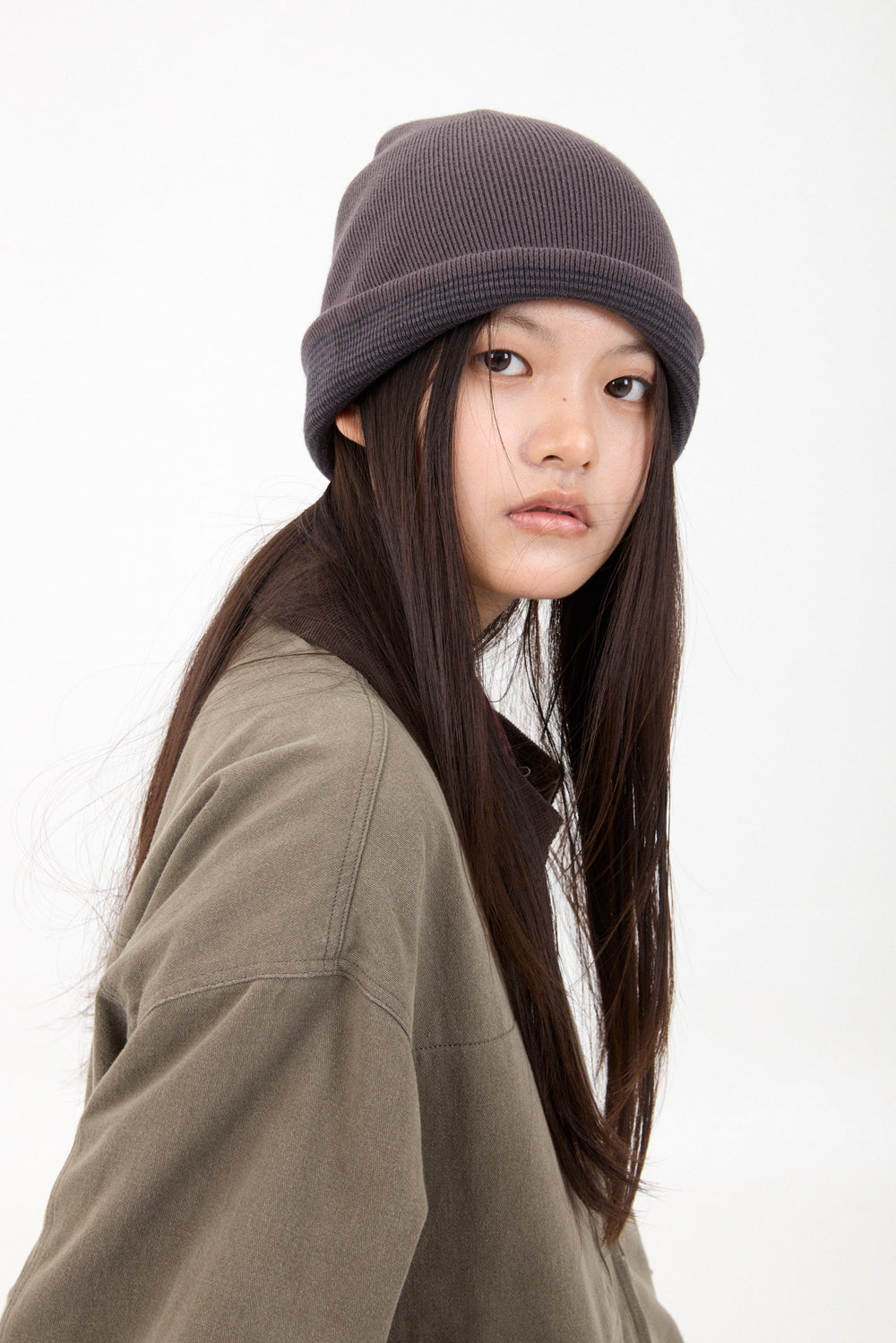 Hatchingroom - Double Face Beanie (Charcoal) product image 10 | TRAB K-Fashion Australia