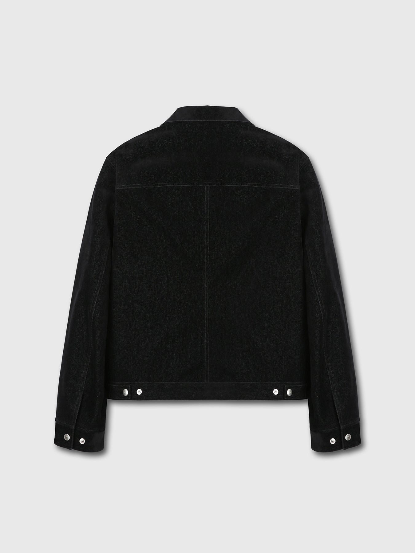 Tonywack - Velvet Denim Zippered Blouson (Black) product image 7 | TRAB K-Fashion Australia