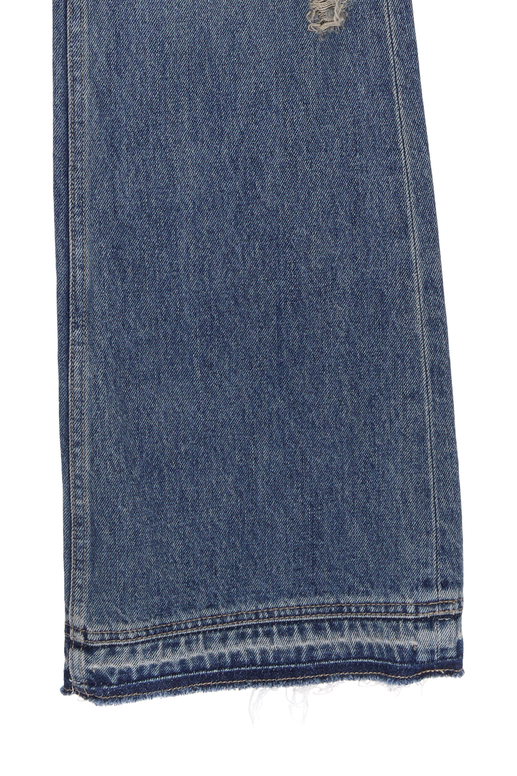 Matin Kim - Semi Boots Cut Damage Denim Pants (Blue) product image 4 | TRAB K-Fashion Australia