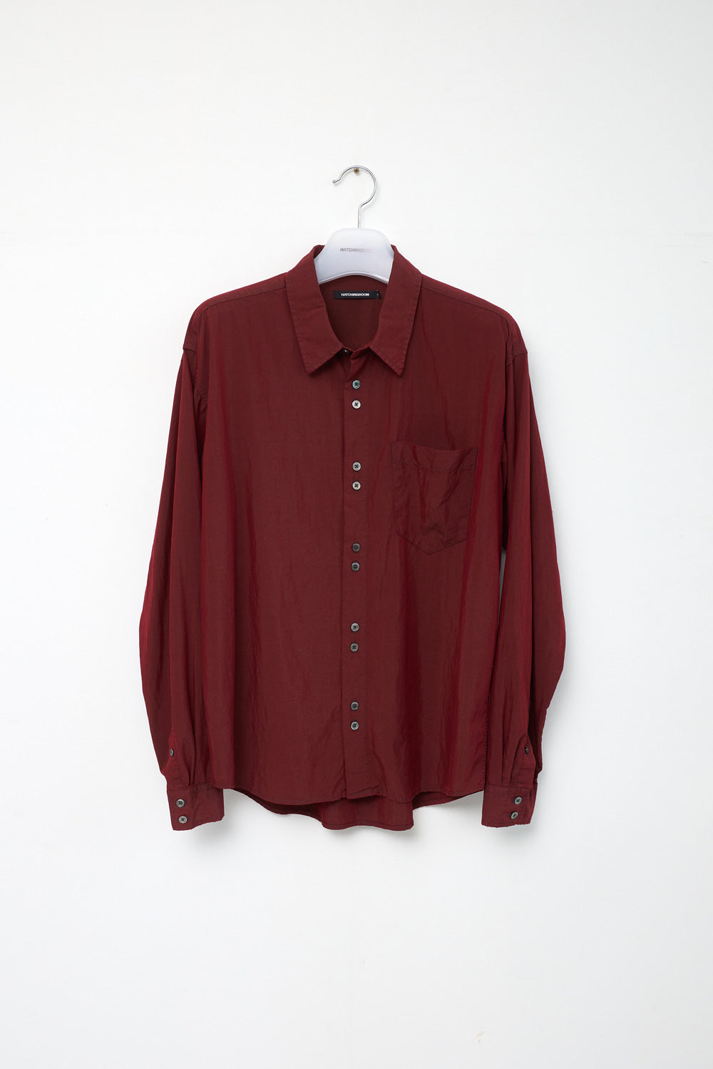Hatchingroom - Rana Shirt Over Dyed Dark (Red) product image 1 | TRAB K-Fashion Australia