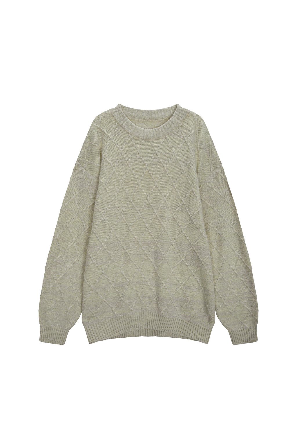 Matin Kim - Arm Patch Knit Pullover (Light Green) product image 1 | TRAB K-Fashion Australia