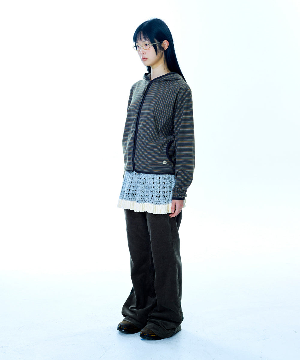 Coyseio - Layered Knit Skirt (Melange Grey) product image 10 | TRAB K-Fashion Australia