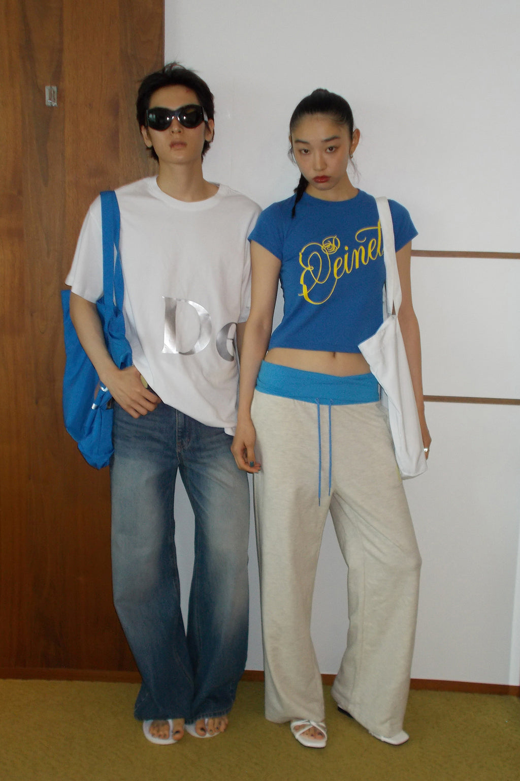 Deinet - Silver Logo T-Shirt (White) product image 1 | TRAB K-Fashion Australia