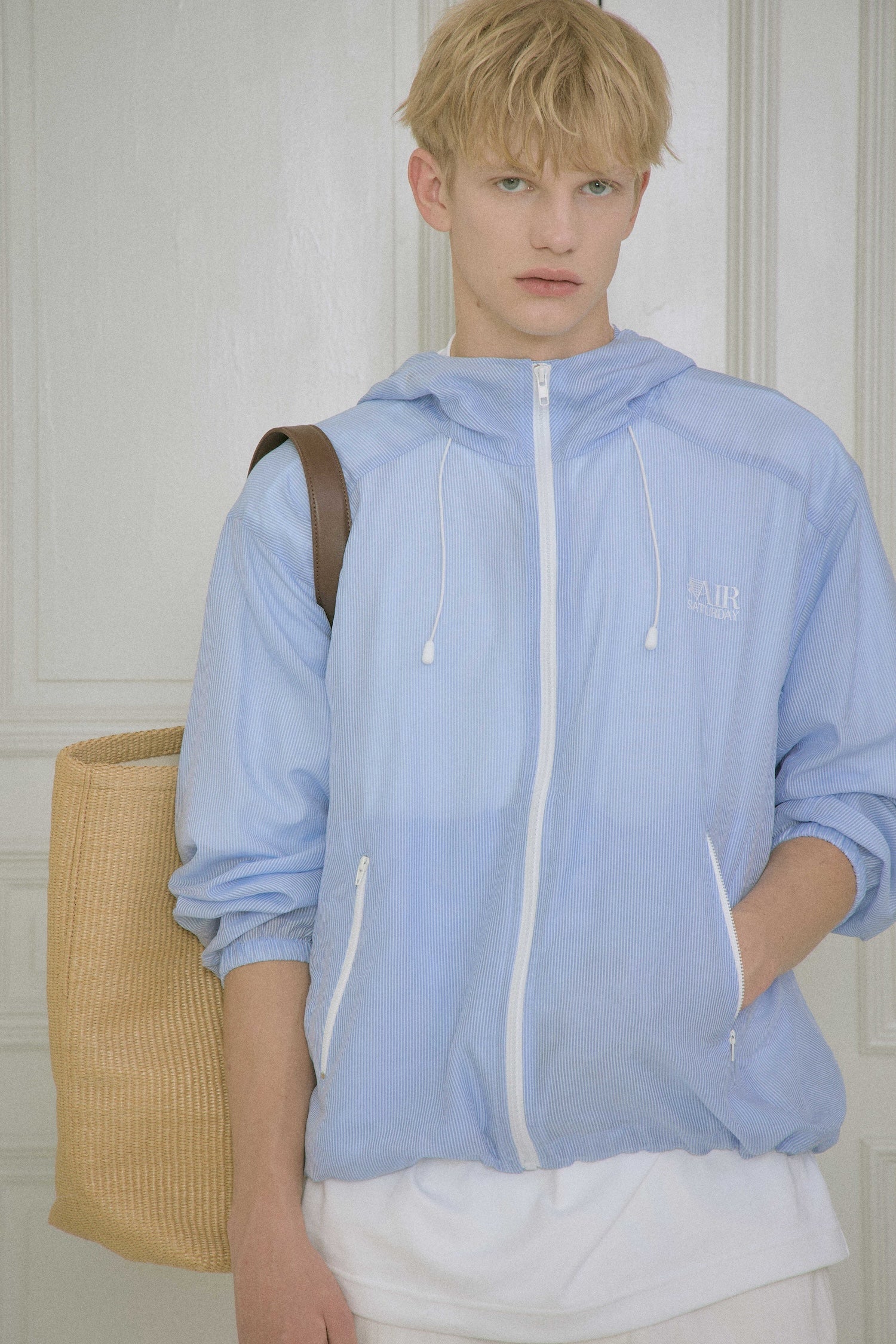 Stu - Stripe Windbreaker (Blue) product image 10 | TRAB K-Fashion Australia