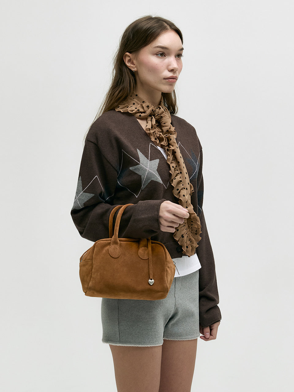 Marge Sherwood - Soft Bowling (Hazelnut Suede) product image 2 | TRAB K-Fashion Australia