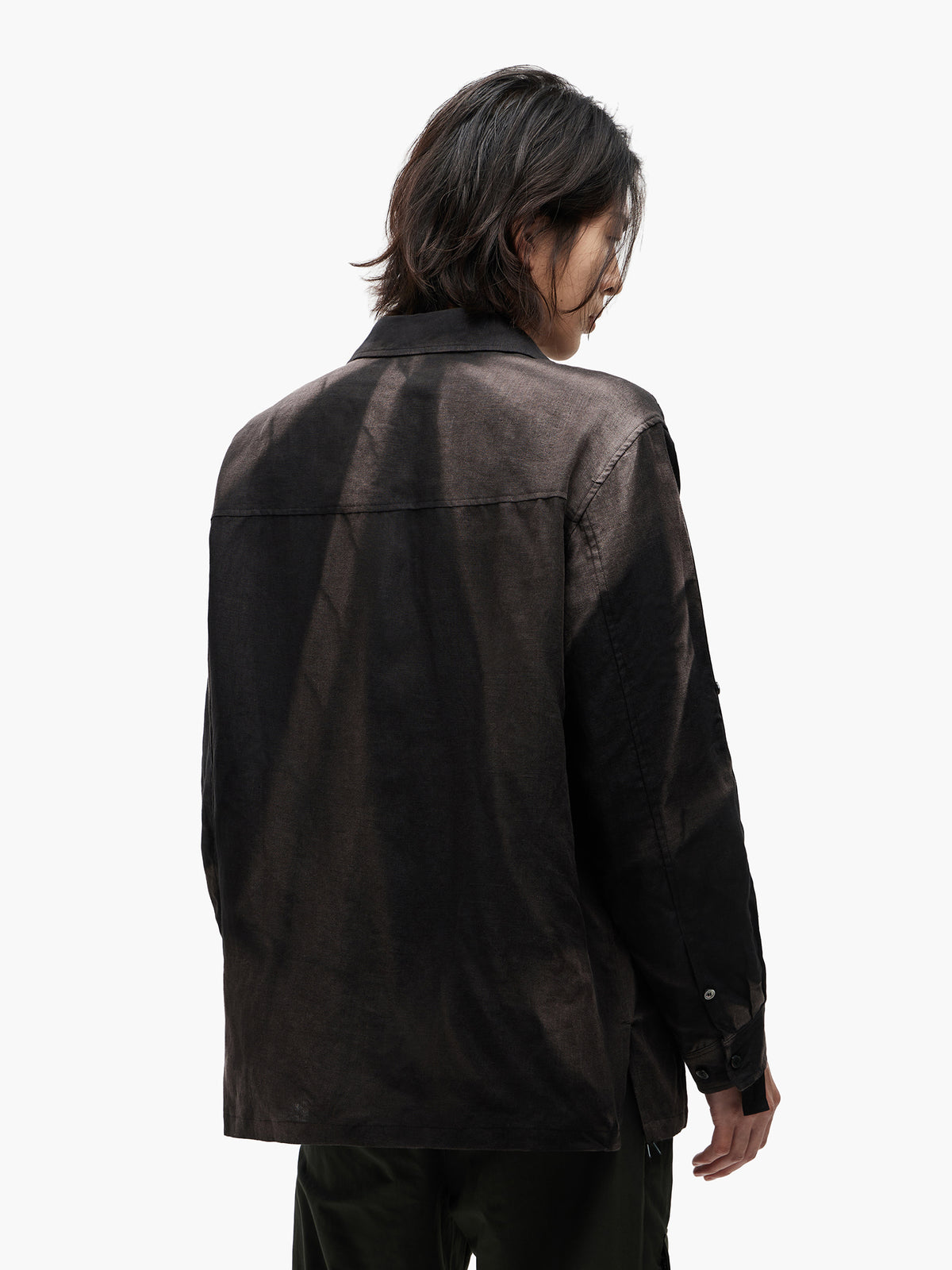 Jiyong Kim - Sun-Bleached Strap Shirt (Black) product image 5 | TRAB K-Fashion Australia