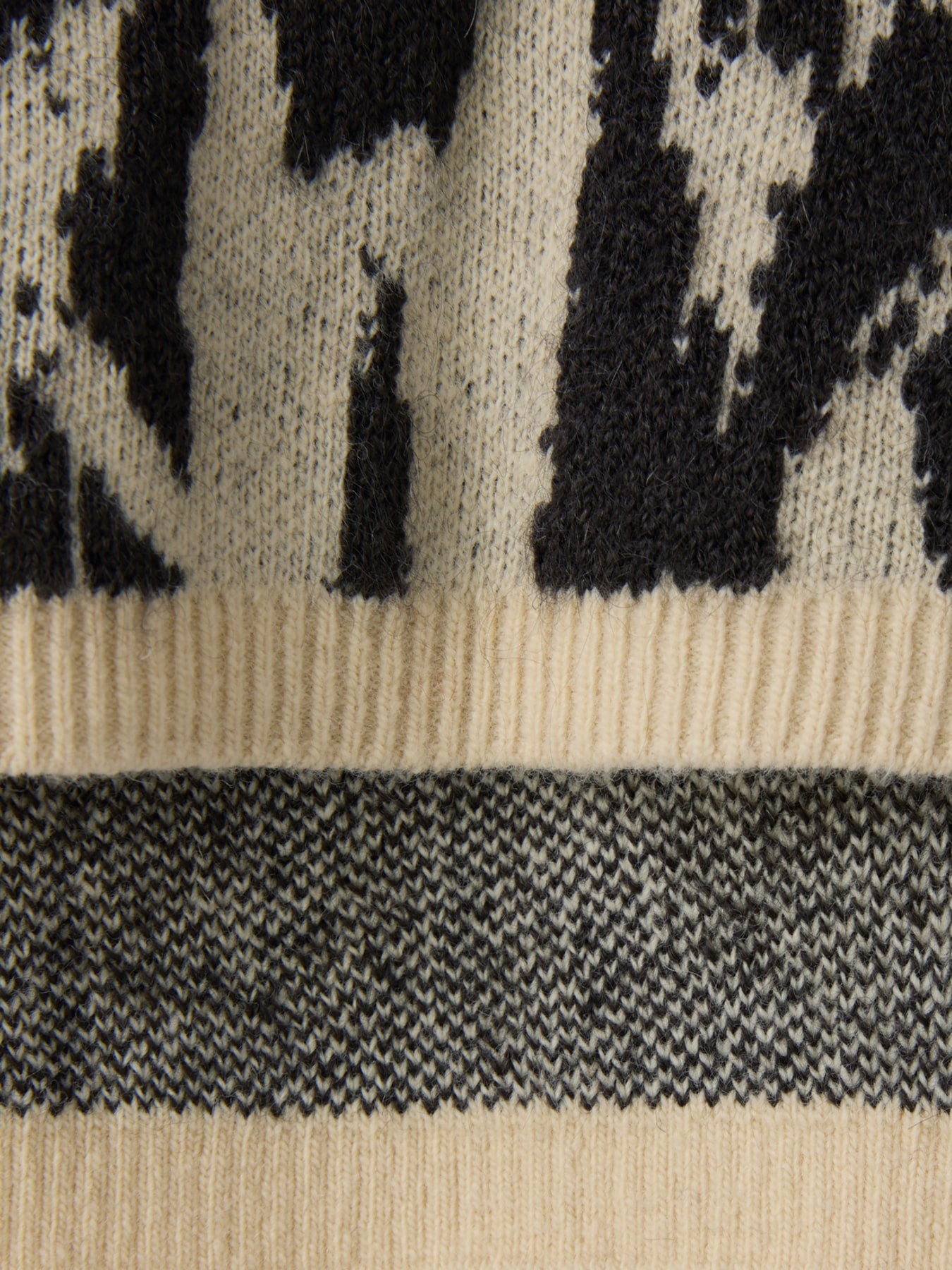 Recto - Leopard Jacquard Polo Knit Top (Dark Brown) product image 8 | TRAB K-Fashion Australia