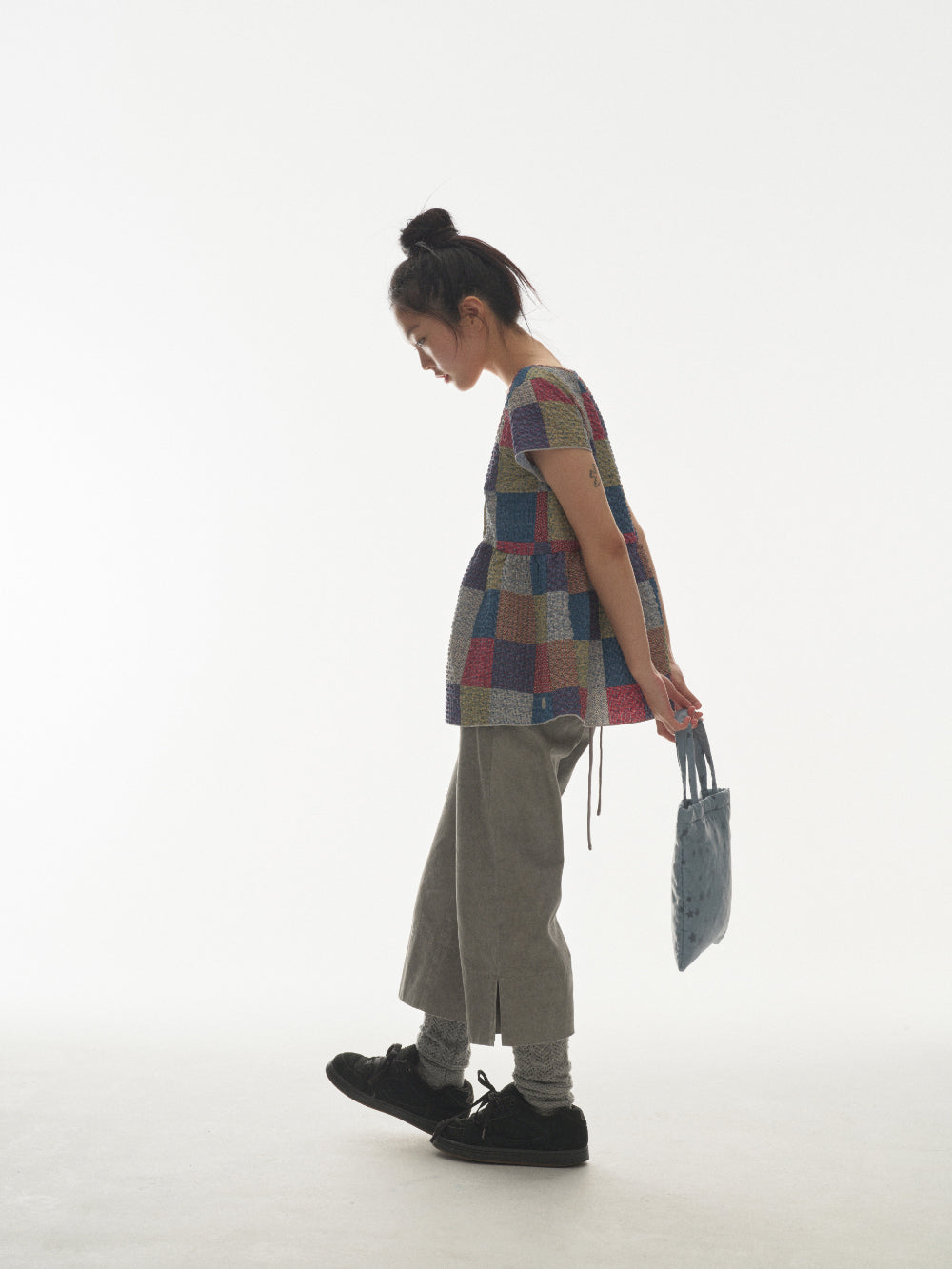 Coyseio - Double Capri Pants (Light Grey) product image 2 | TRAB K-Fashion Australia