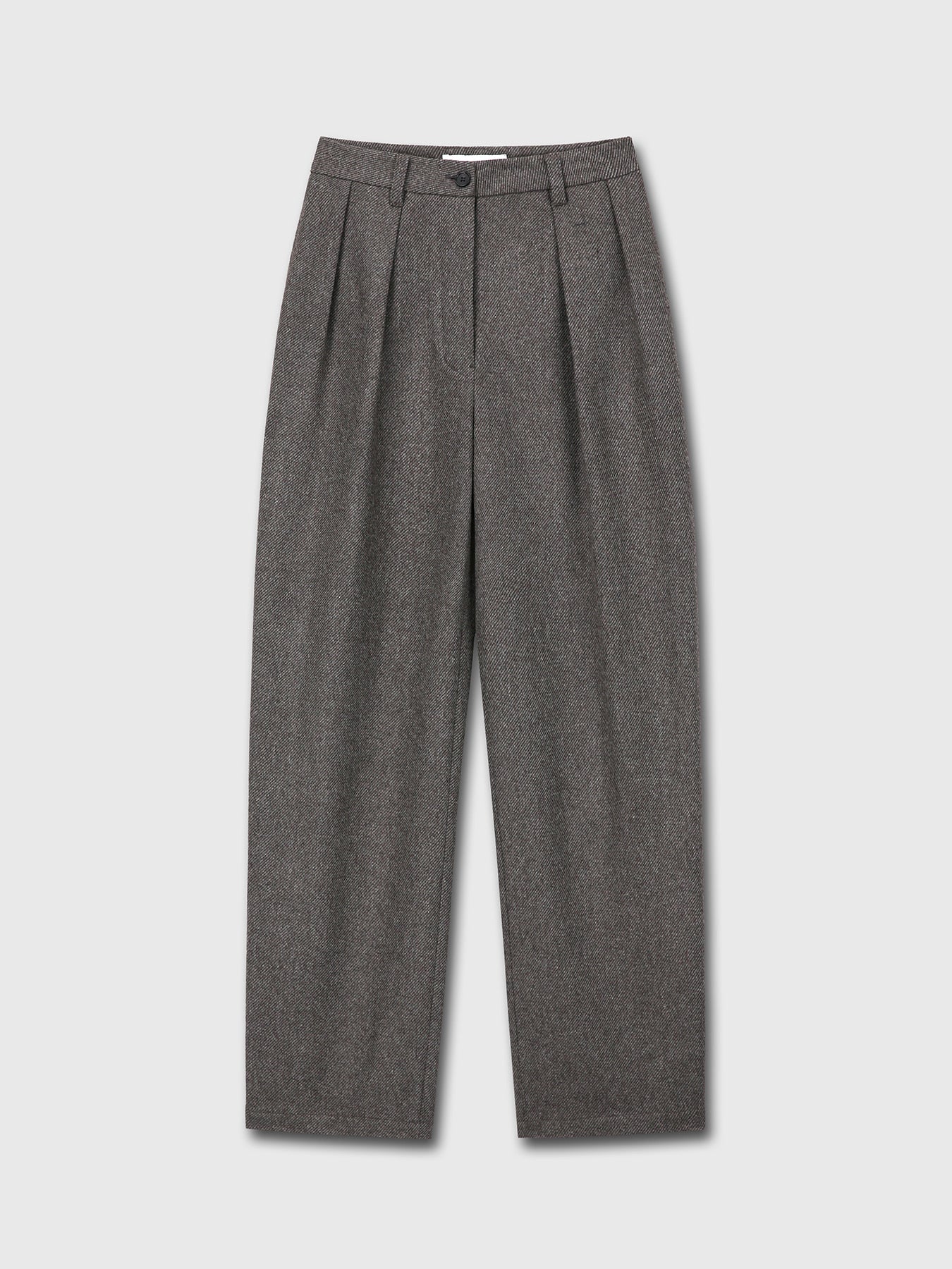Tonywack - Relaxed Two-Pleated Wool Trousers (Grey) product image 7 | TRAB K-Fashion Australia