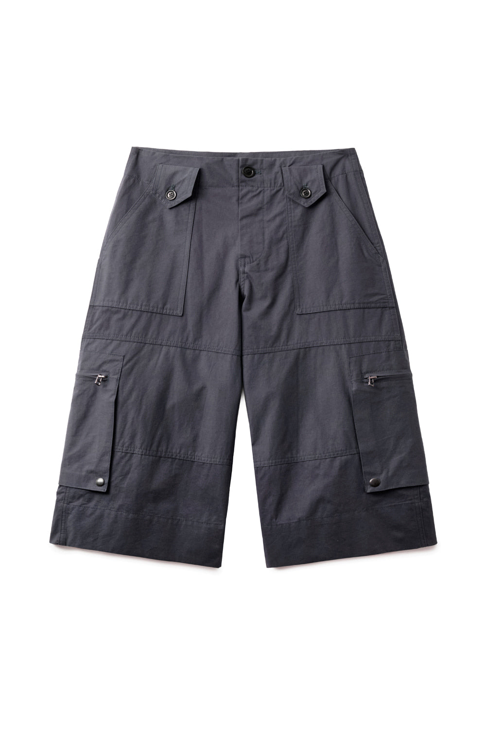Hatchingroom - Roll Up Fatigue Shorts (Dark Purple) product image 2 | TRAB K-Fashion Australia