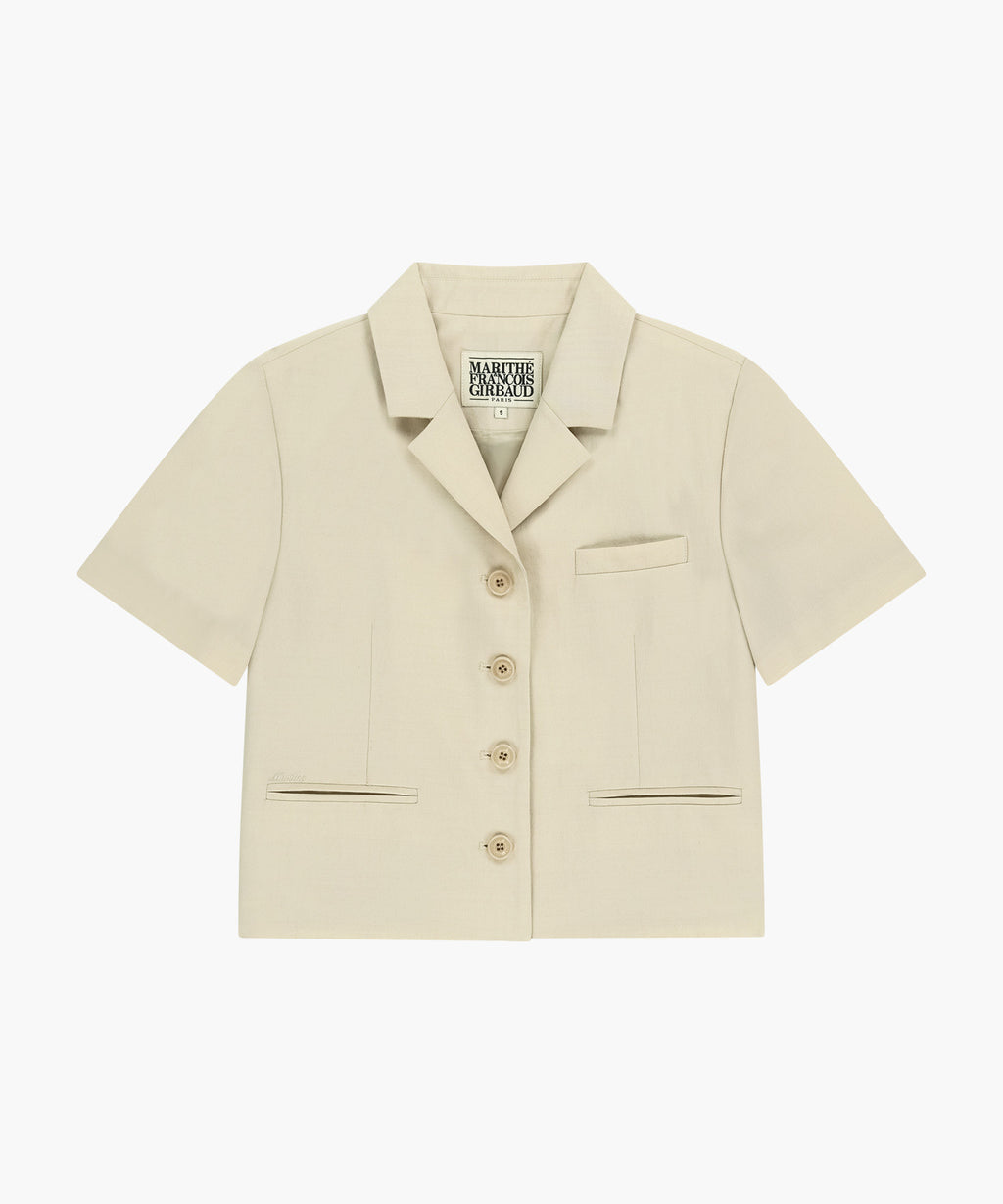 Marithe & Francois Girbaud - Half Sleeve Jacket (Beige) product image 6 | TRAB K-Fashion Australia