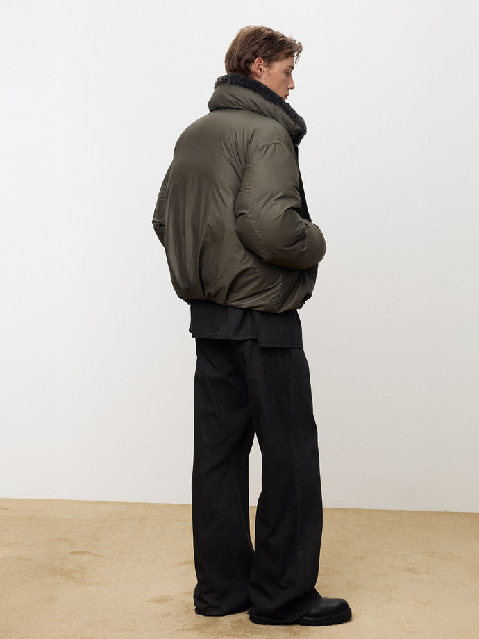 Tonywack - Shearling Collar Puffer Blouson (Olive) product image 5 | TRAB K-Fashion Australia