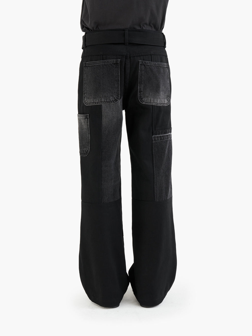 Jiyong Kim - Re-worked Denim Trousers (Black) product image 4 | TRAB K-Fashion Australia
