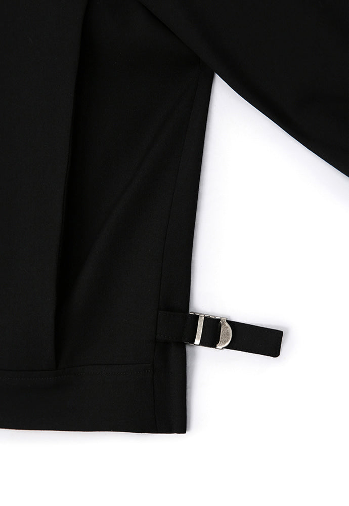 Tonywack - Wool Side Buckle Pleated Short Jacket (Black) product image 14 | TRAB K-Fashion Australia