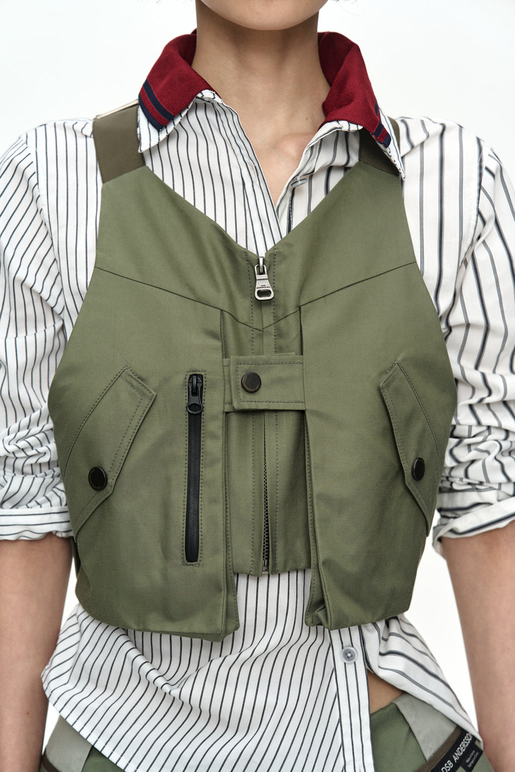 Andersson Bell - 'some Might Say' Utility Vest (Khaki) product image 6 | TRAB K-Fashion Australia